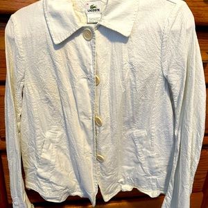 Women’s Lacoste buttoned jacket, size 38 (m)